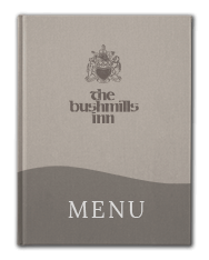 Bushmills Afternoon Tea Menu